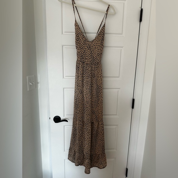 Cupshe Lace-Up Backless Maxi Slip Dress - Picture 3 of 5